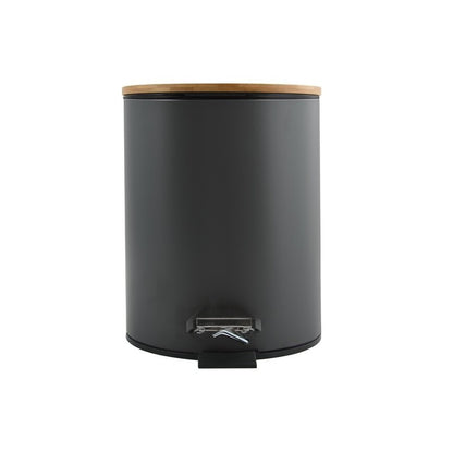 Pattumiera a pedale 5L in Acciaio e Bambà¹ modello Adonis - Grigio Antracite Opaco by CeramicStore | Lo specialista del tuo bagno