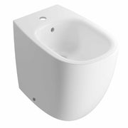 Sanitari filo parete senza brida Globo serie Daily 53x35xH43 cm con copriwater incluso - Bianco Lucido