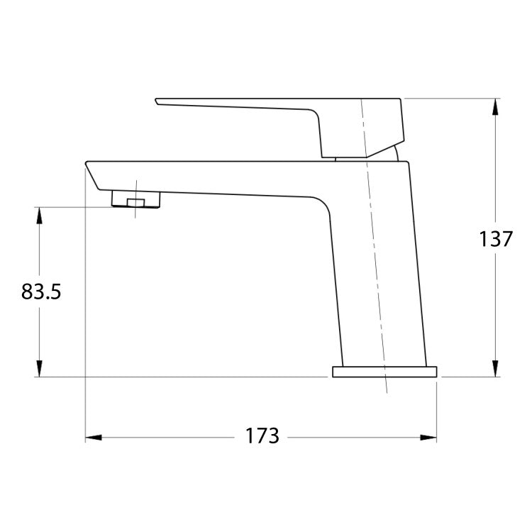 Kit miscelatore lavabo + bidet RubiFlux serie Arkon con scarico clic-clac - Nero Opaco