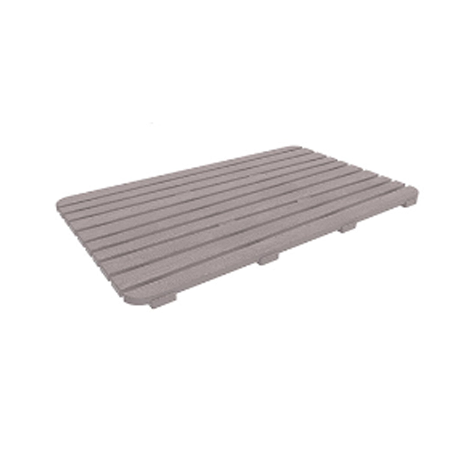 Pedana doccia rigida modello Woody 80x50 cm - Tortora by CeramicStore | Lo specialista del tuo bagno