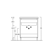 Lavatoio Xilon Lavanderina cm 60x60 colore Bianco opaco by CeramicStore | Lo specialista del tuo bagno