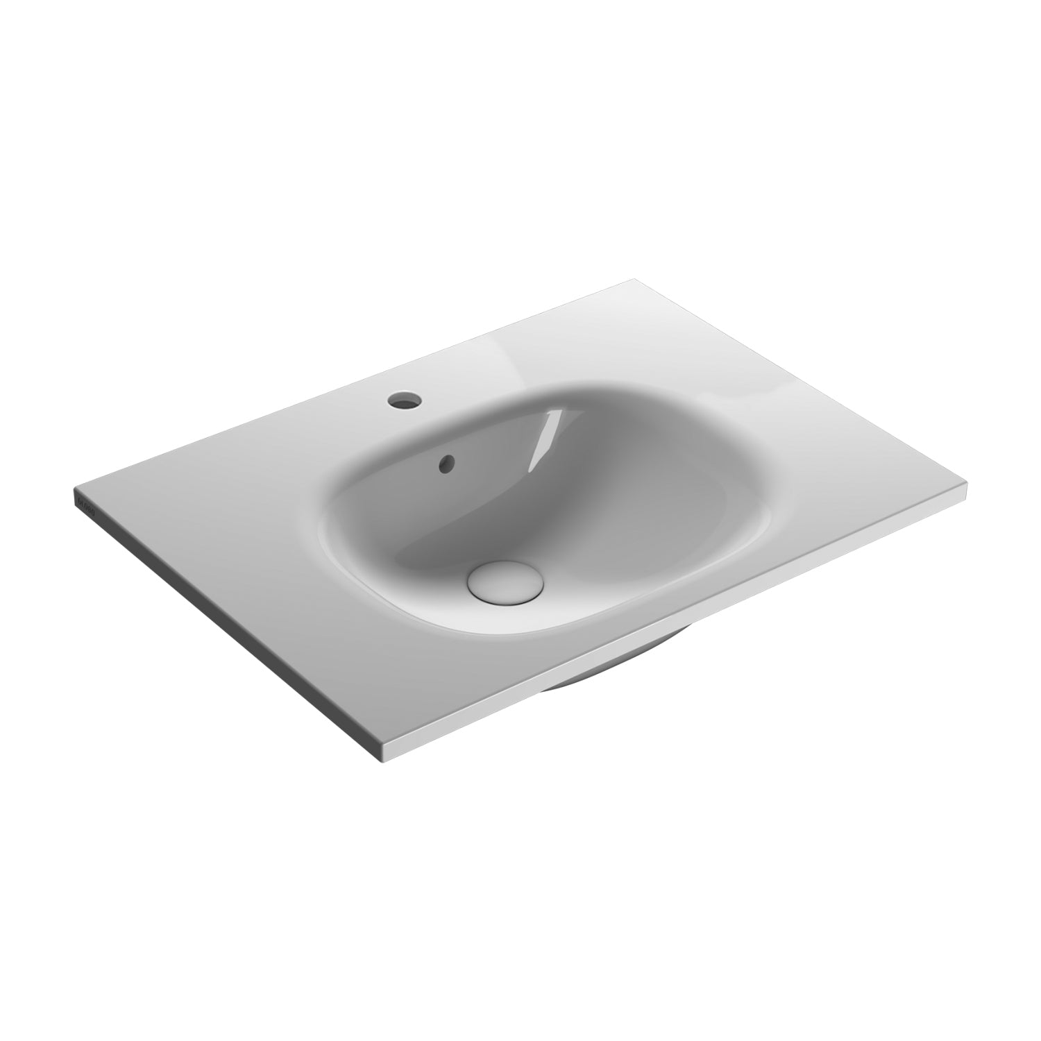 Lavabo sospeso o su base Boulevard 71x51x18 cm Ceramica Globo - Bianco lucido by CeramicStore | Lo specialista del tuo bagno