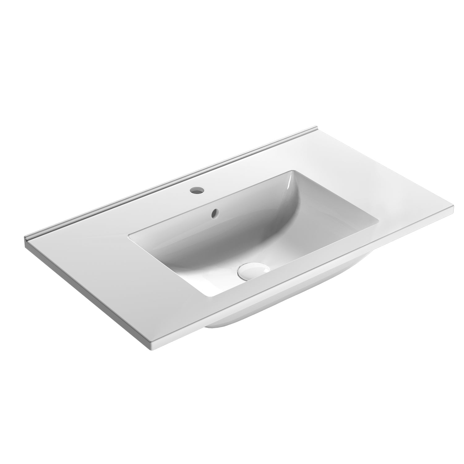 Lavabo sospeso o su base Anita 81x46x16 cm Ceramica Globo - Bianco lucido by CeramicStore | Lo specialista del tuo bagno