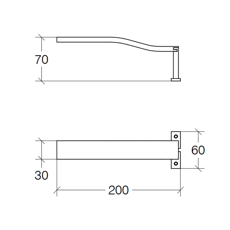 Lampada specchio a Led in alluminio cromato Lineabeta Ciari Distanza dallo specchio cm 20 by CeramicStore | Lo specialista del tuo bagno