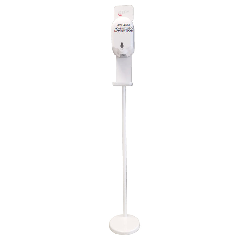Piantana con Staffa universale per distributore a parete di Gedy - Bianco