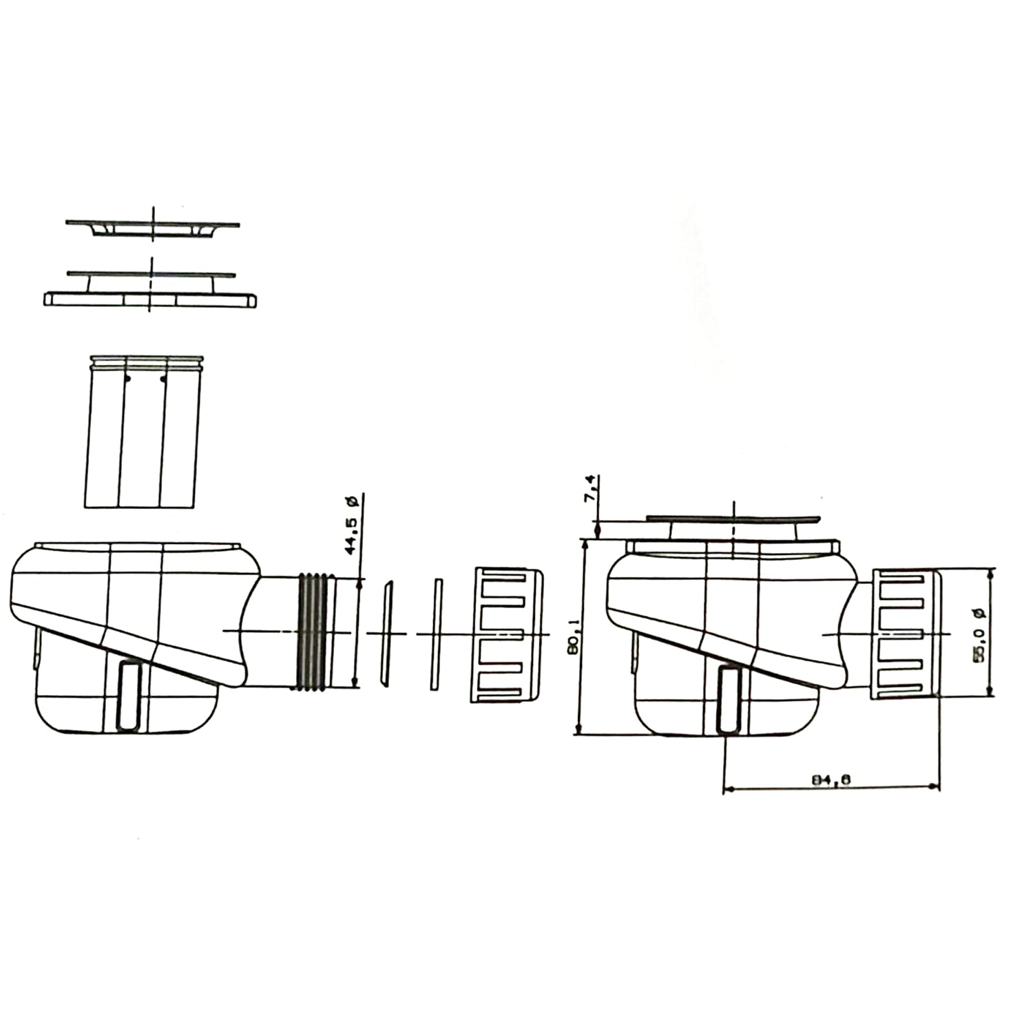 Piletta per piatti doccia Fusion diam. 120 mm by CeramicStore | Lo specialista del tuo bagno