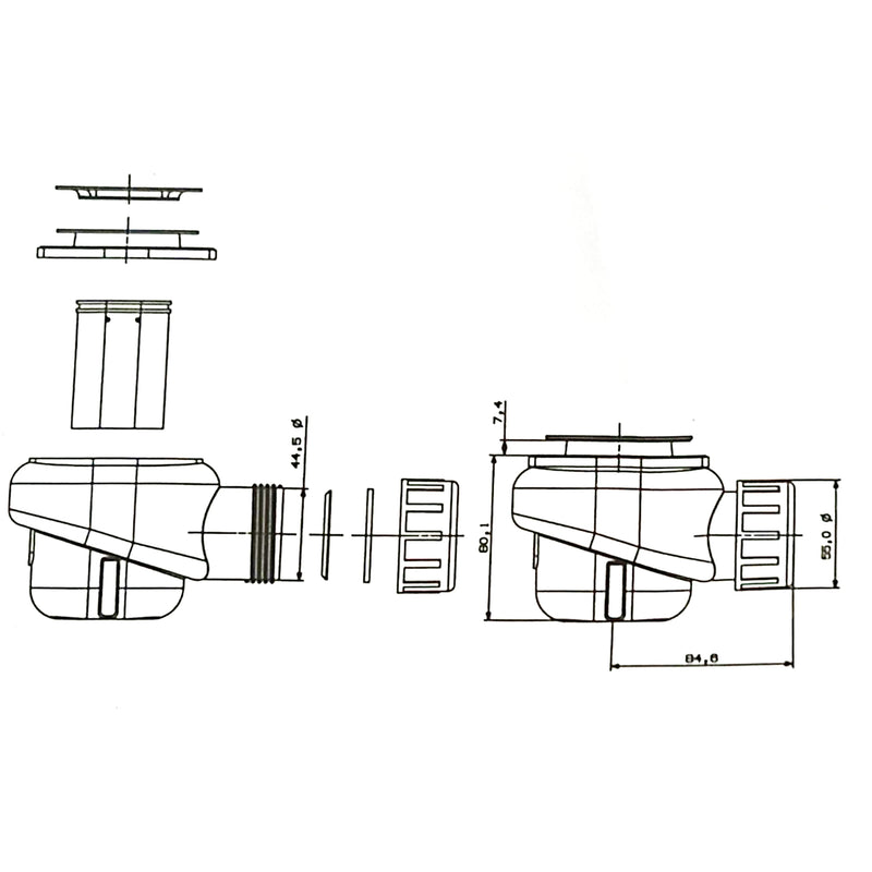 Piletta per piatti doccia Fusion diam. 120 mm by CeramicStore | Lo specialista del tuo bagno