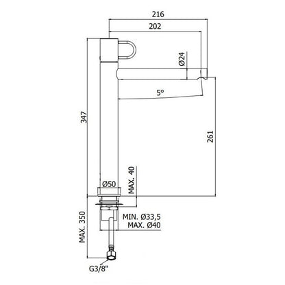Miscelatore alto lavabo con scarico click clack Paffoni Jocker cromato by CeramicStore | Lo specialista del tuo bagno