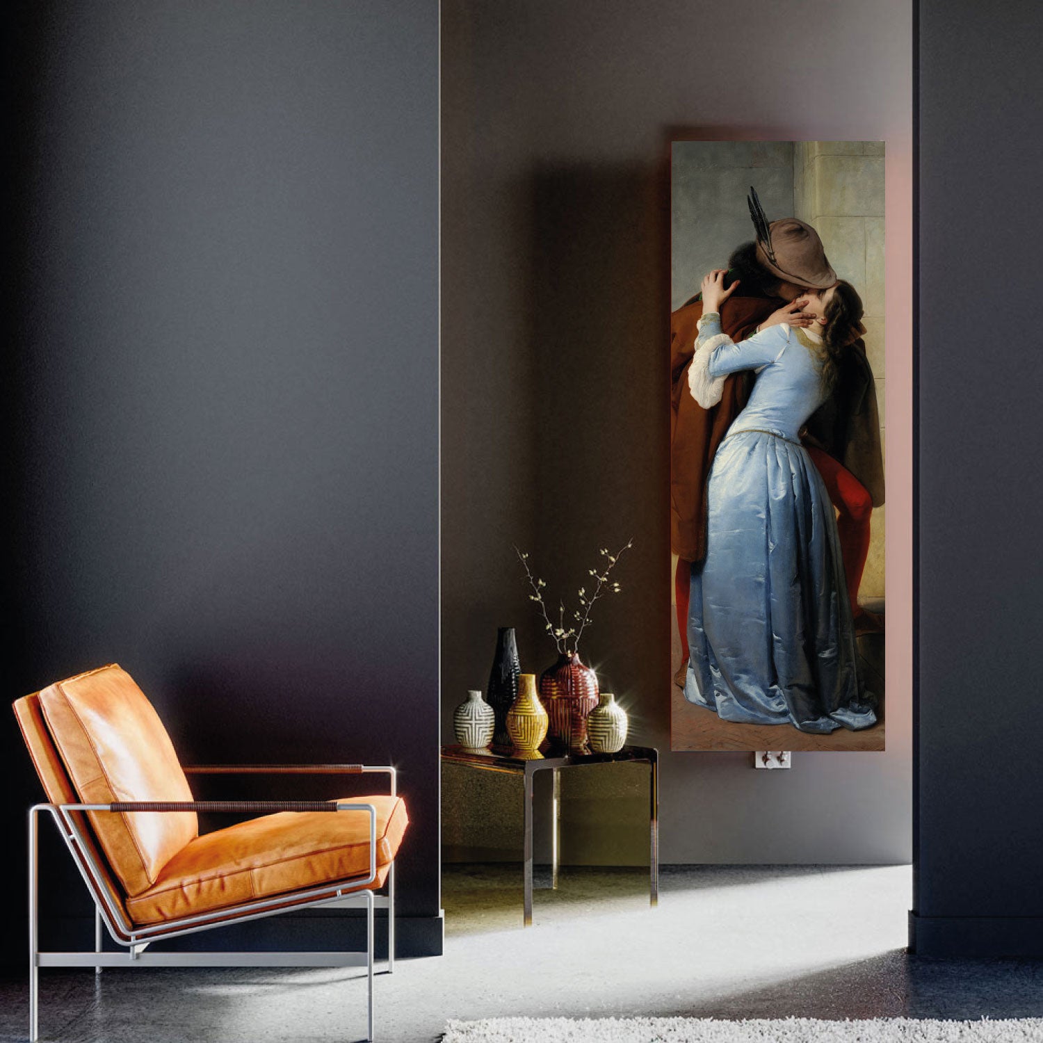 Termoarredo idraulico 200x36 cm interasse mm 50 Modello 'Il bacio di Hayez' Termocrea by CeramicStore | Lo specialista del tuo bagno
