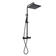 Colonna doccia nero orientabile con soffione quadro, doccino e deviatore incorporato MX3C by CeramicStore | Lo specialista del tuo bagno