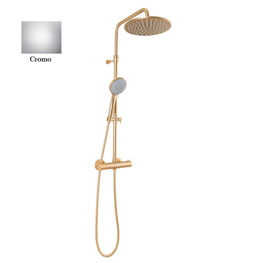 Colonna doccia cromo orientabile con soffione, doccino e deviatore incorporato MX3C by CeramicStore | Lo specialista del tuo bagno