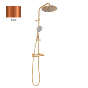 Colonna doccia rame orientabile con soffione, doccino e deviatore incorporato MX3C by CeramicStore | Lo specialista del tuo bagno