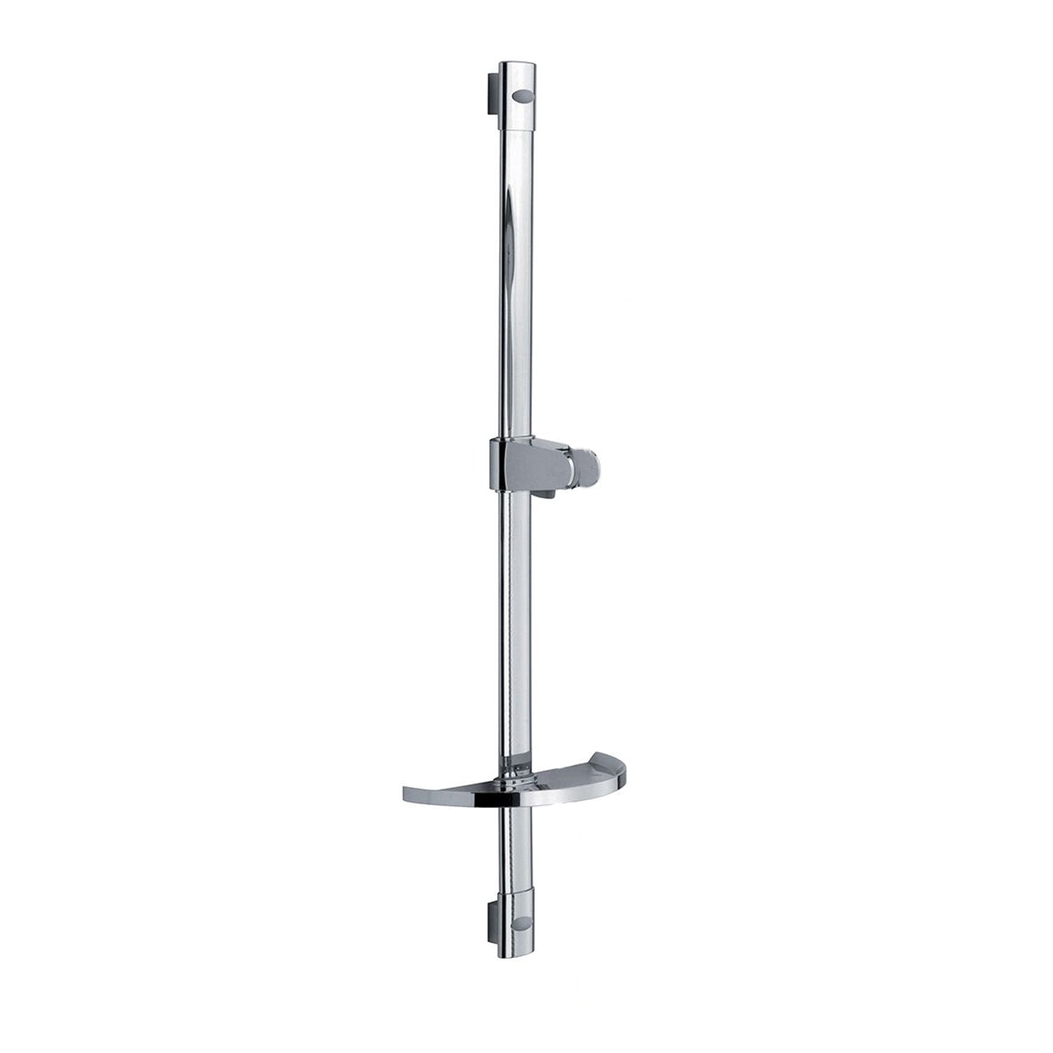 Saliscendi Minerva con asta ovale h85cm con cursore abs e portasapone by CeramicStore | Lo specialista del tuo bagno