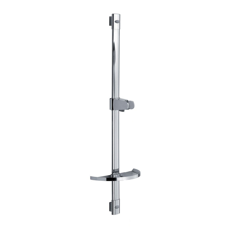 Saliscendi Minerva con asta ovale h85cm con cursore abs e portasapone by CeramicStore | Lo specialista del tuo bagno