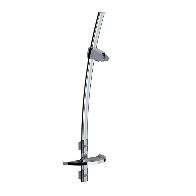 Saliscendi Venus con asta ovale h80cm con scorrevole abs e portasapone by CeramicStore | Lo specialista del tuo bagno