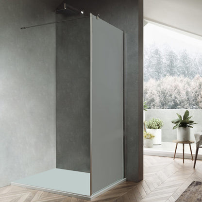 Parete Walk-in modello Iris da 70 cm in cristallo opaco da 6 mm - Offerta by CeramicStore | Lo specialista del tuo bagno