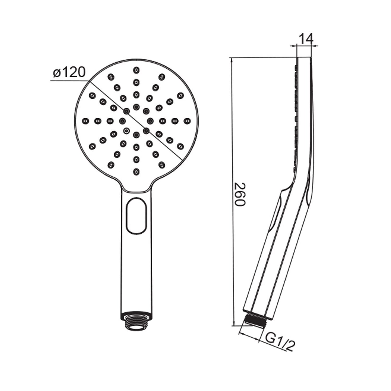 Doccia idromassaggio Jasmine anticalcare 3 getti by CeramicStore | Lo specialista del tuo bagno