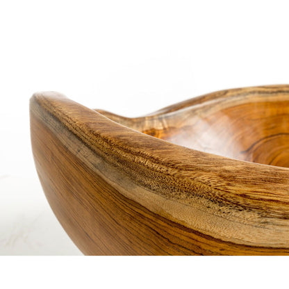 Lavandino da appoggio 'Sarong Basin' à˜ 35x18h cm by Cipi - radice di Teak
