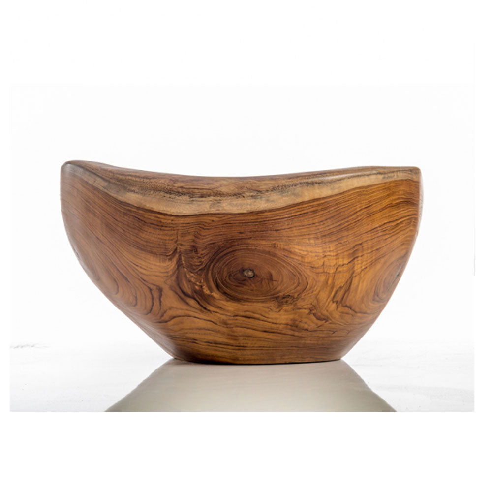 Lavandino da appoggio 'Sarong Basin' à˜ 35x18h cm by Cipi - radice di Teak