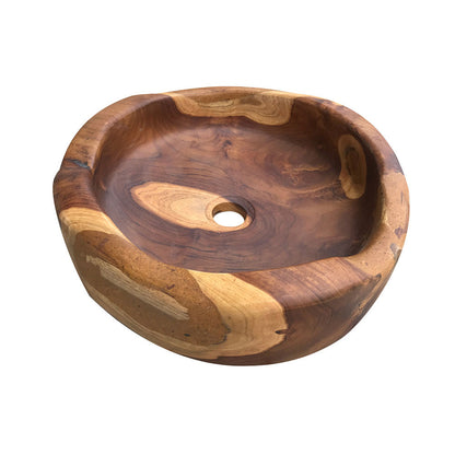 Lavandino da appoggio 'Bantul Basin' à˜ 40x10h cm by Cipi - radice di Teak