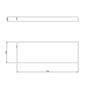 Mensola scaldante modello Segreto serie legno con colpo scaldante in ceramica 150W cm 75x24,5x5,3h Hom Warm by CeramicStore | Lo specialista del tuo bagno