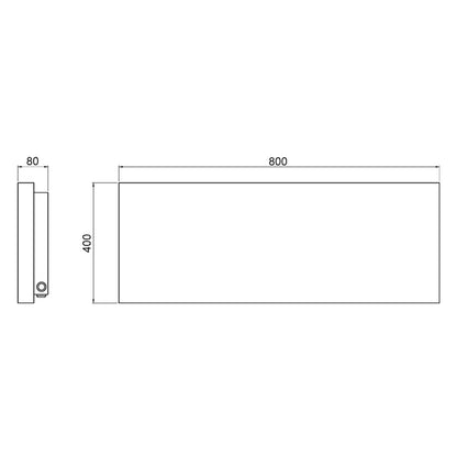 Scaldasalviette elettrico modello Xilo orizzontale 500 Watt serie legno con porta asciugamani cm 80x8x40h Hom Warm by CeramicStore | Lo specialista del tuo bagno