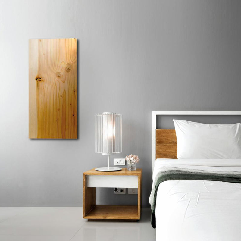Scaldasalviette elettrico modello Xilo Verticale 500 Watt serie legno con porta asciugamani cm 40x8x80h Hom Warm by CeramicStore | Lo specialista del tuo bagno