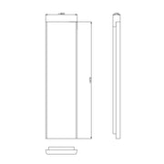 Termoarredo elettrico modello Xilo L 700 Watt serie legno cm 45x10x147h Hom Warm by CeramicStore | Lo specialista del tuo bagno