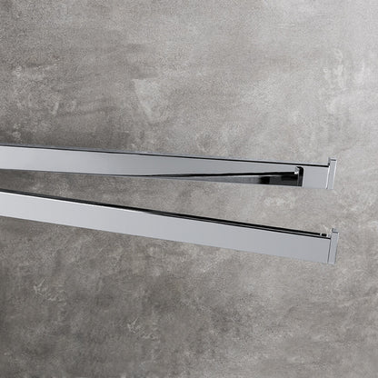 Porta salvietta doppio snodo nero opaco collezione Look di Colombo Design by CeramicStore | Lo specialista del tuo bagno