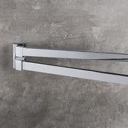 Porta salvietta doppio snodo nero opaco collezione Look di Colombo Design by CeramicStore | Lo specialista del tuo bagno