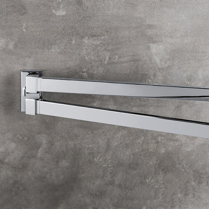 Porta salvietta doppio snodo nero opaco collezione Look di Colombo Design by CeramicStore | Lo specialista del tuo bagno