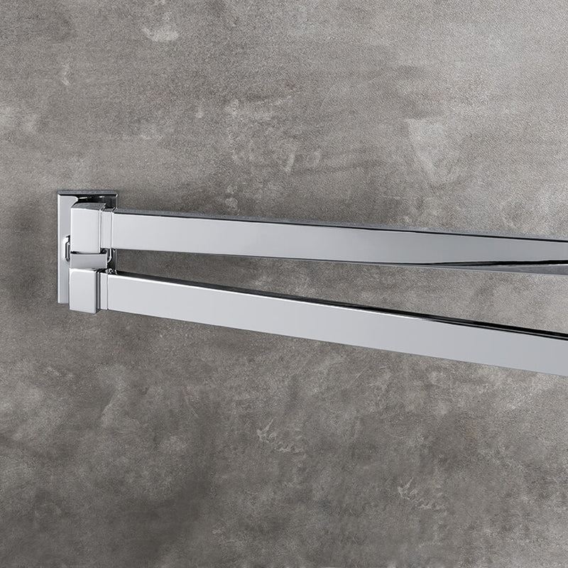 Porta salvietta doppio snodo nero opaco collezione Look di Colombo Design by CeramicStore | Lo specialista del tuo bagno