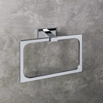 Porta salvietta ad anello nero opaco collezione Look di Colombo Design by CeramicStore | Lo specialista del tuo bagno