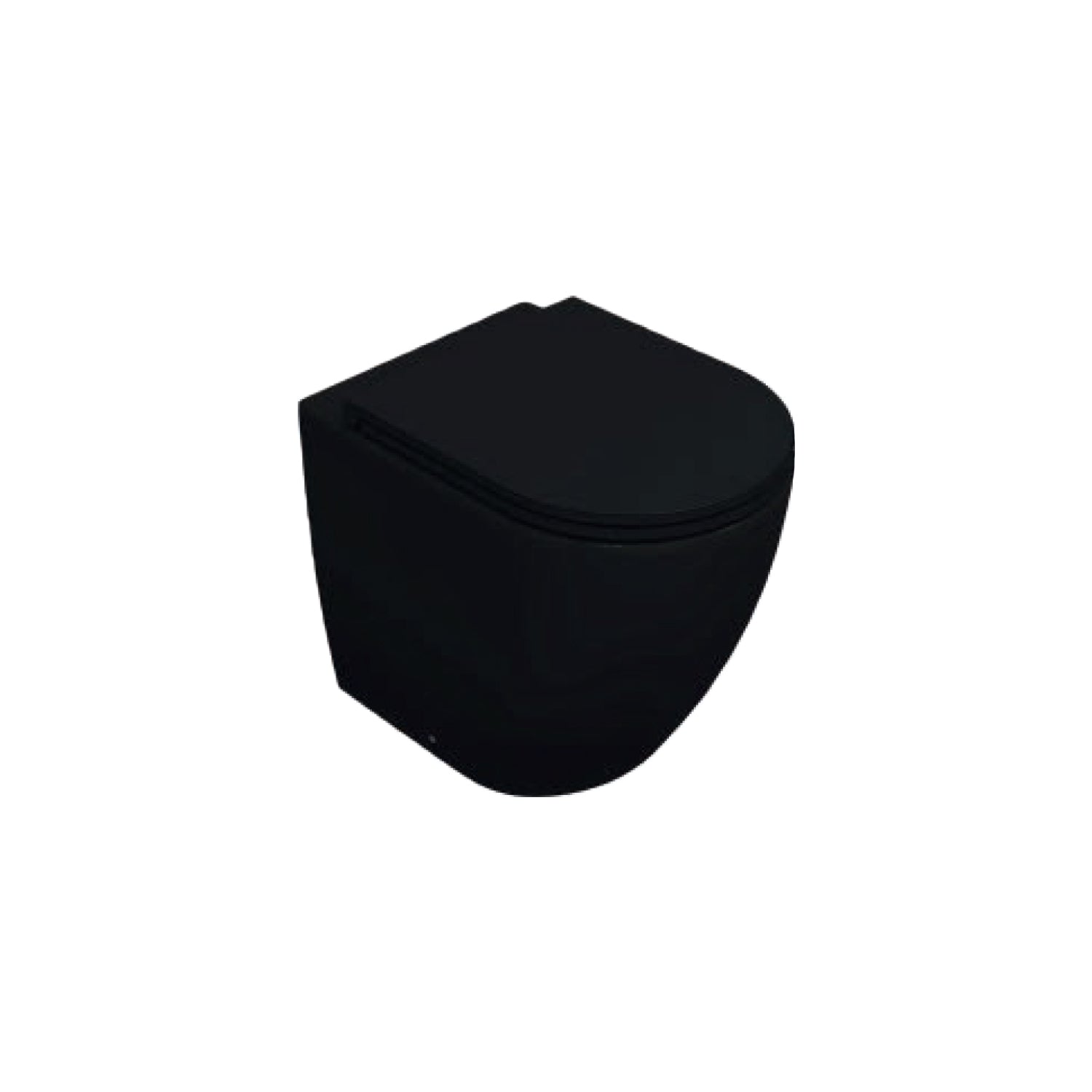 Sanitari Filomuro Rimless con copriwater Soft Close BathCore serie Infinity 53x36