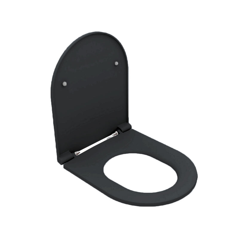 Copriwater Soft Close per vaso Filomuro BathCore serie Infinity color Antracite Opaco