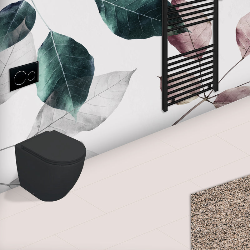 Vaso filomuro Rimless BathCore serie Infinity 52x36