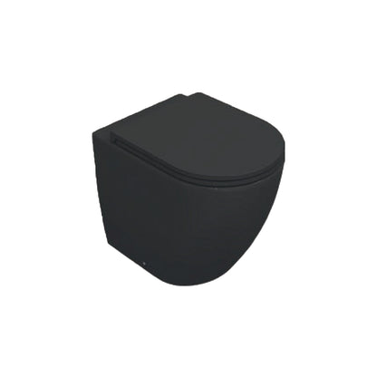 Sanitari Filomuro Rimless con copriwater Soft Close BathCore serie Infinity 53x36