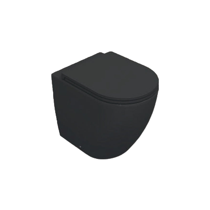 Sanitari Filomuro Rimless con copriwater Soft Close BathCore serie Infinity 53x36