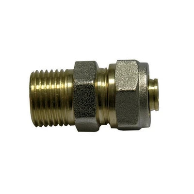 Raccordo diritto maschio ik per multistrato diam. 1/2 x 16