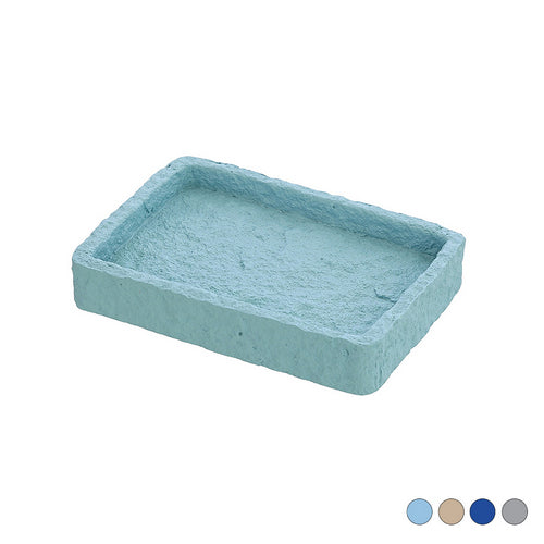 Porta sapone sabbia acqua marina 11 8x8 3xh2 cm
