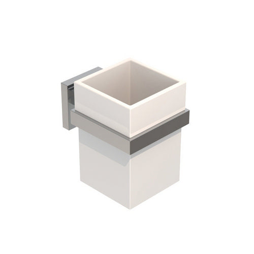 Porta spazzolini mod. trend cromo cm 8 x h.11 x 10 9