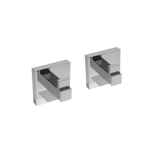 2 pz appendiabiti mod. trend cromo cm 5 x h.5 x 4