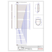 Termoarredo scaldasalviette Lazzarini Randa 1460x590 interasse 50 cromato by CeramicStore | Lo specialista del tuo bagno