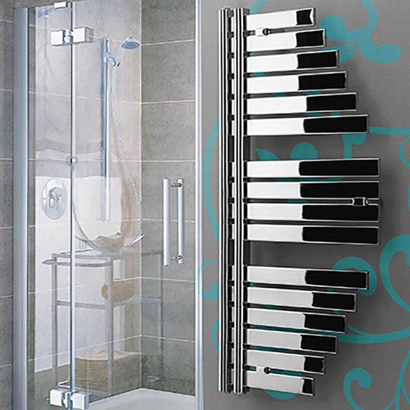 Termoarredo scaldasalviette Lazzarini Spinnaker cromato 1460x547 interasse 50 by CeramicStore | Lo specialista del tuo bagno