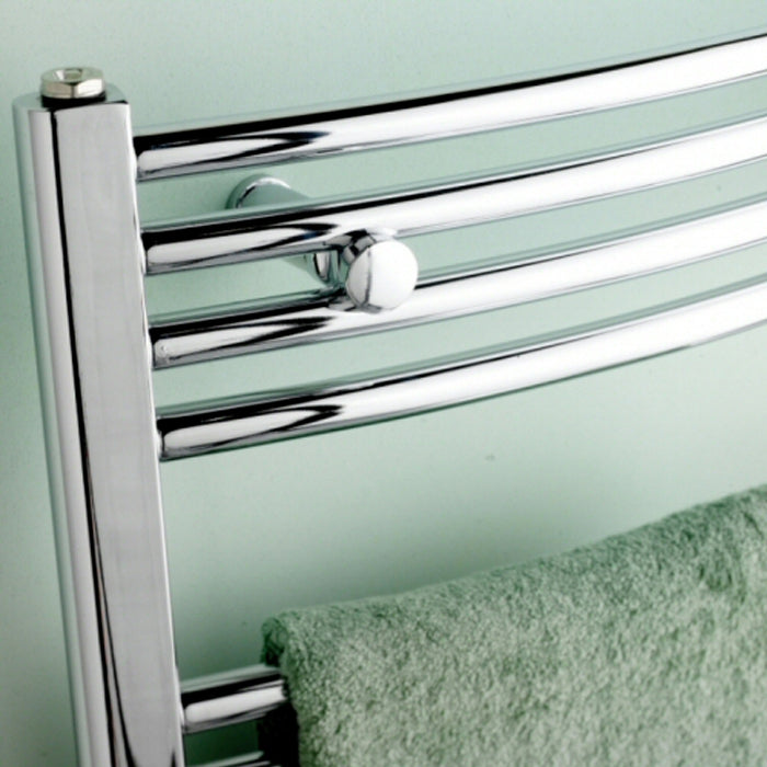 Termoarredo Lazzarini Sanremo curvo 690x500 interasse 450 cromato by CeramicStore | Lo specialista del tuo bagno