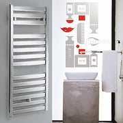 Termoarredo scaldasalviette Lazzarini Capri 1703x500 interasse 450 Cromato by CeramicStore | Lo specialista del tuo bagno