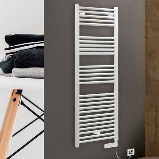 Termoarredo elettrico Lazzarini Cortina-Analogic bianco 1375x480 cm 750 watt by CeramicStore | Lo specialista del tuo bagno