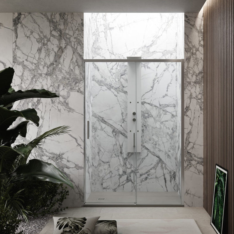 Porta doccia scorrevole destra cm 110 modello Lauren in cristallo temperato mm 8 by CeramicStore | Lo specialista del tuo bagno