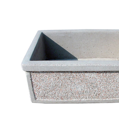 Lavello da esterno in cemento con finitura in martellinato cm 43x35x20h cm modello Idis by CeramicStore | Lo specialista del tuo bagno