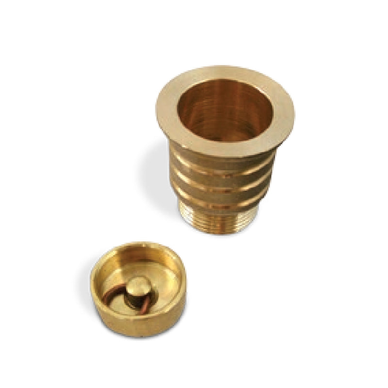 Piletta in ottone dorato con tappo in ottone 3/4" by CeramicStore | Lo specialista del tuo bagno